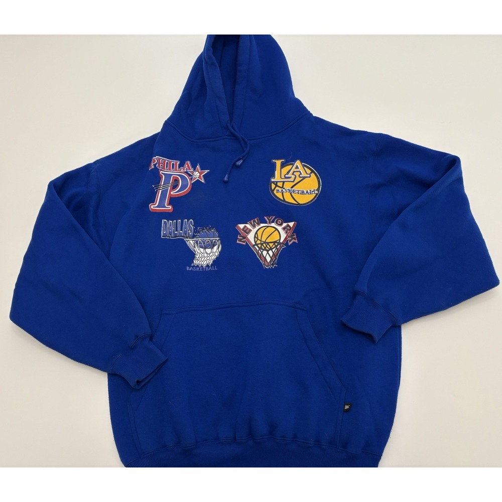 Vintage Men's Stardom Division Pullover Sweatshirt NBA Hoodie Basketball size L